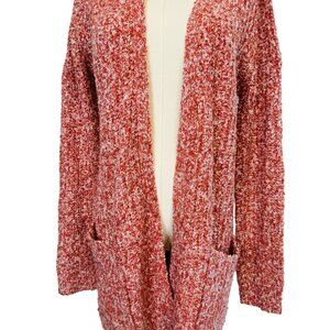 NWT Steve Madden S Cozy Coral/Mauve/Rust Chenille Womens Cardigan Sweater